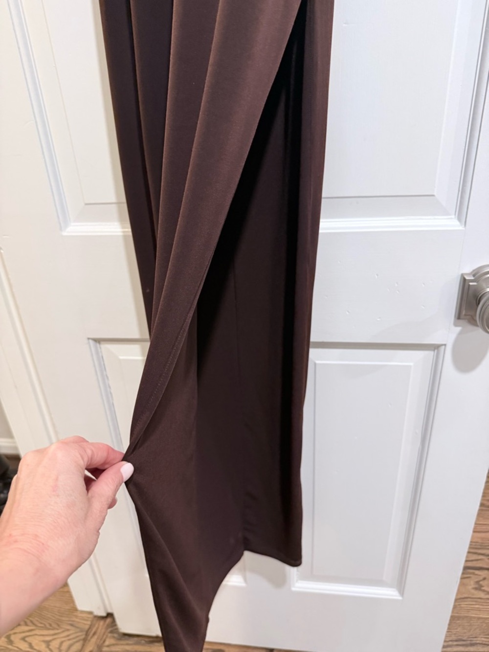 Nookie Brown Halter Maxi Dress Size Small - Picture 9 of 12